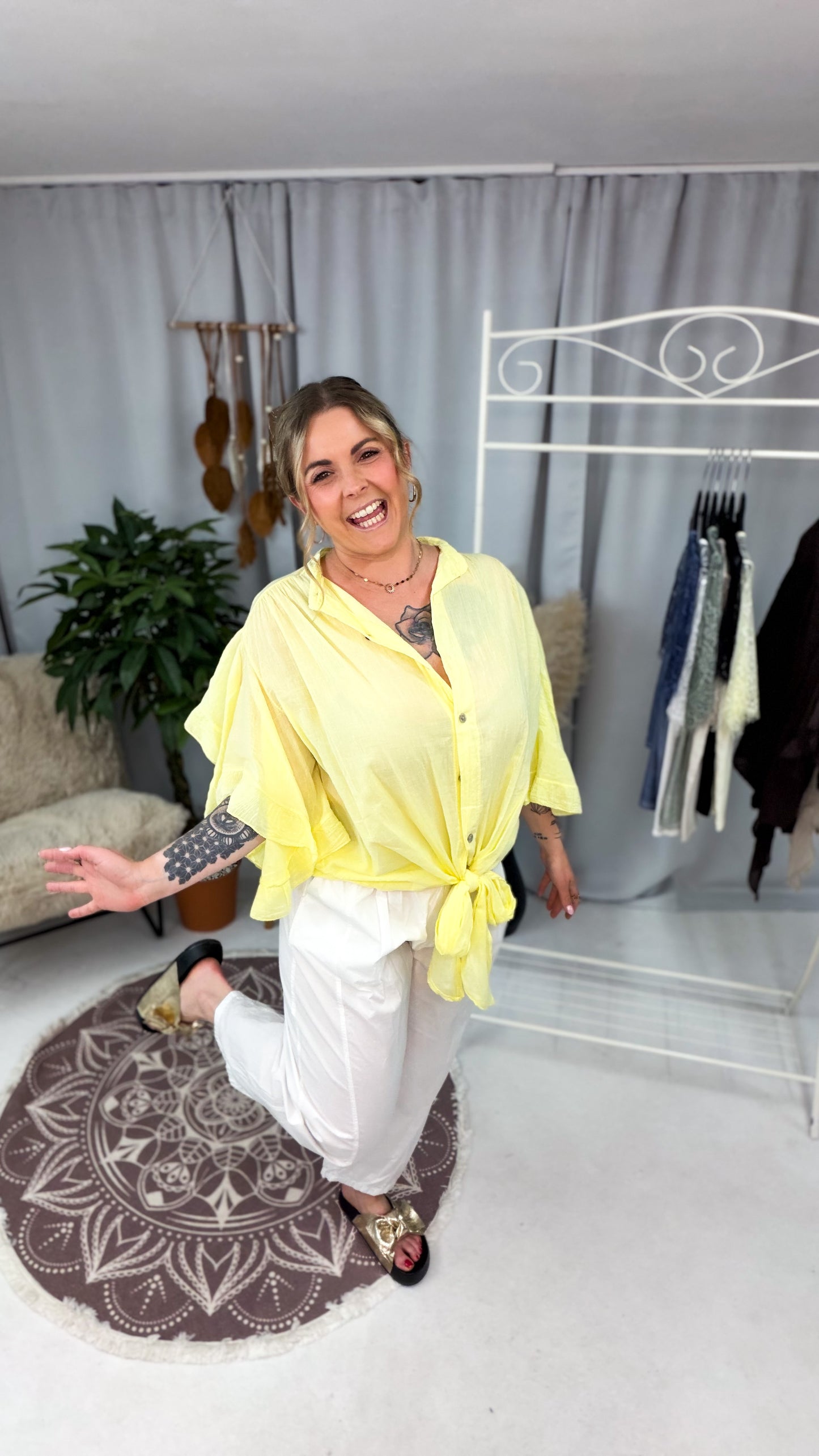 Bluse Caro, halbtransparent (70185)