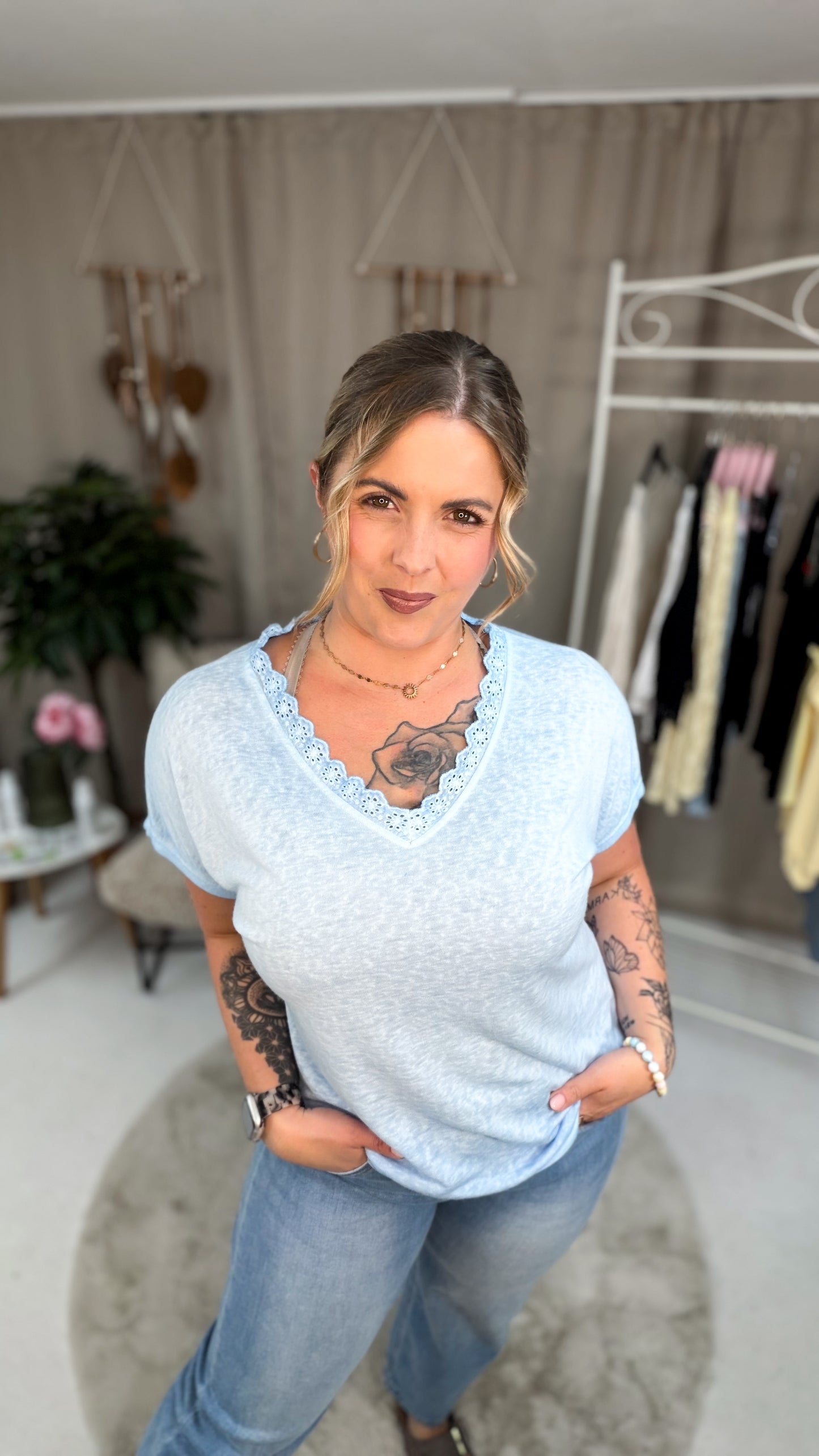 Shirt Sara in blau (63792)
