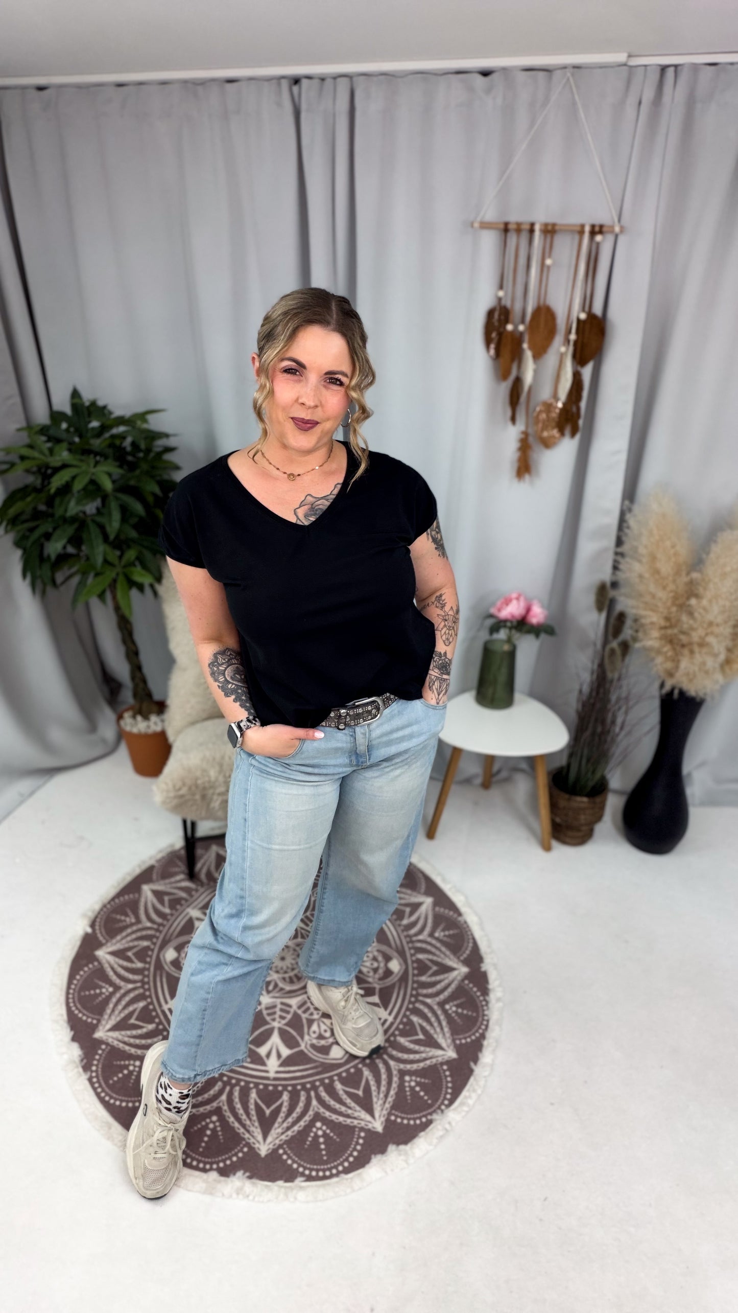 Shirt Sara mit V-Ausschnitt (70204)
