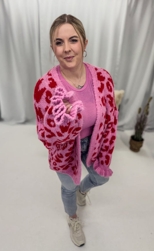 Cardigan Joy im Leoprint