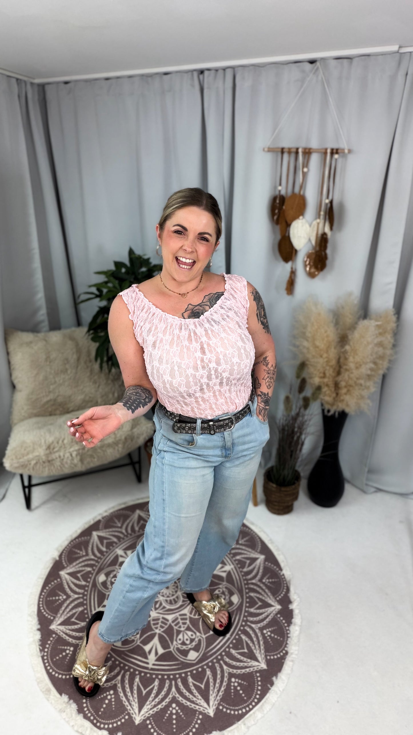 Top Josie aus Spitze in Rose (70198)