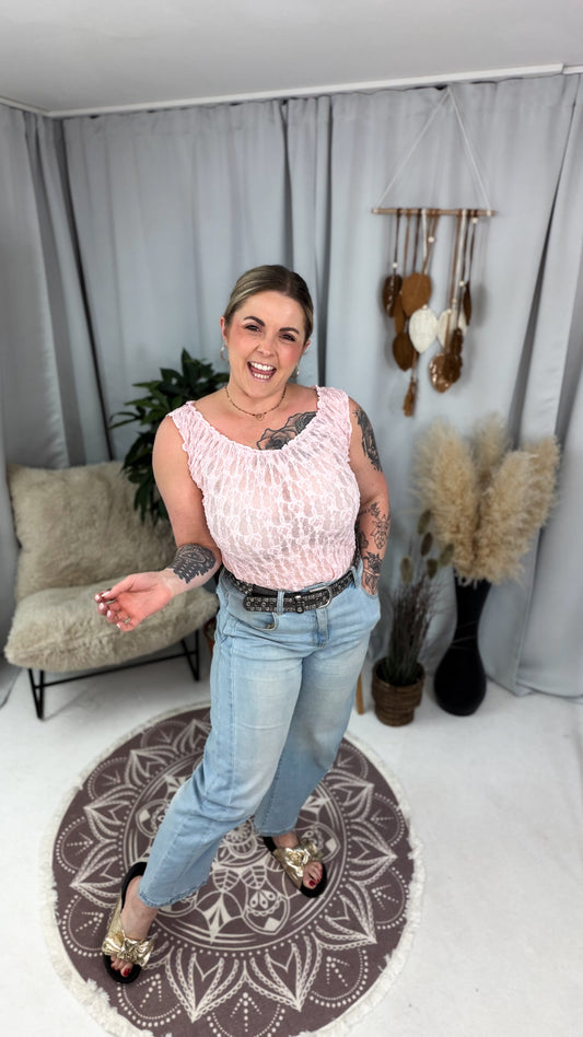 Top Josie aus Spitze in Rose (70198)
