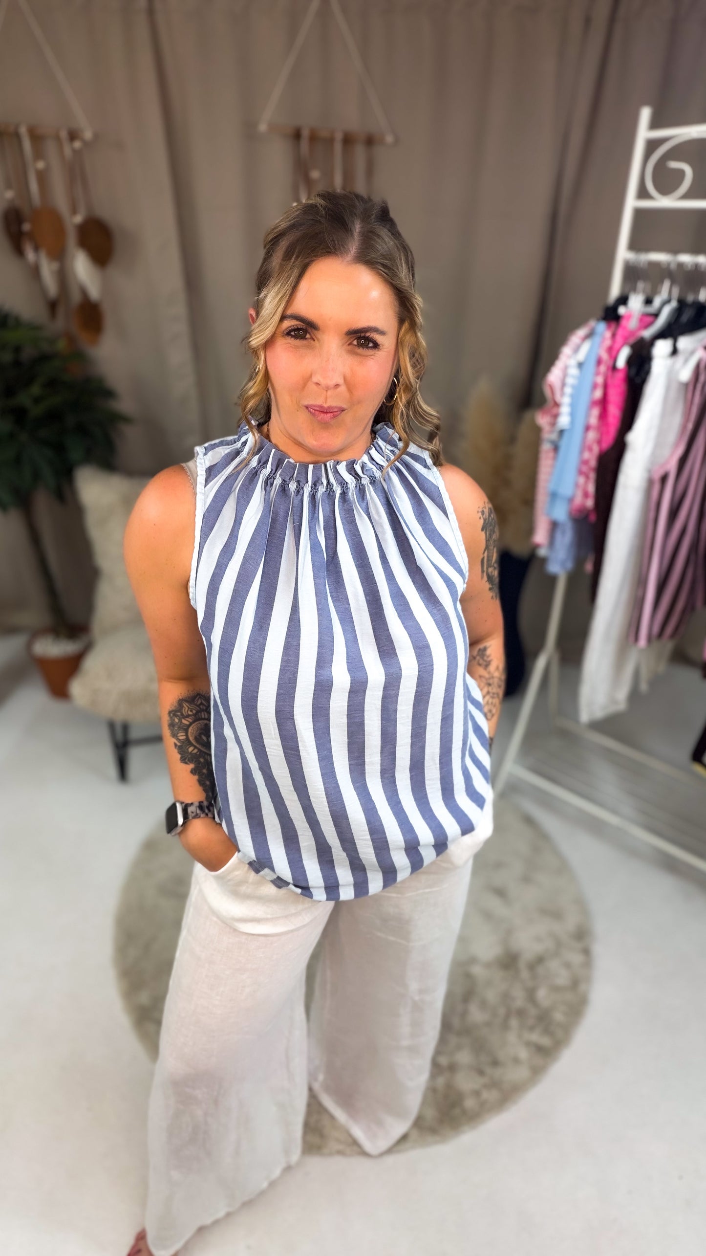 Bluse Daria gestreift 70261