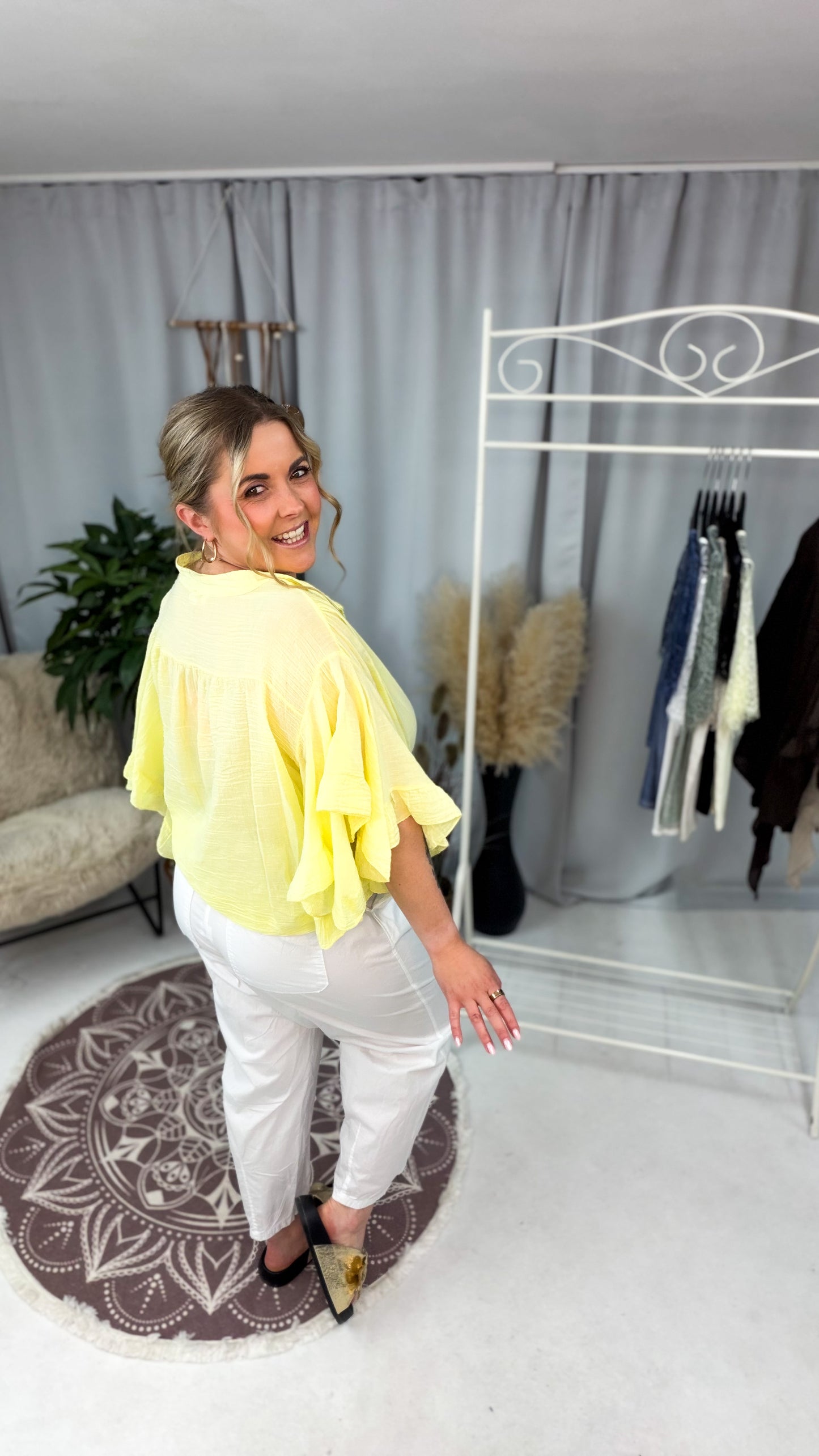 Bluse Caro, halbtransparent (70185)