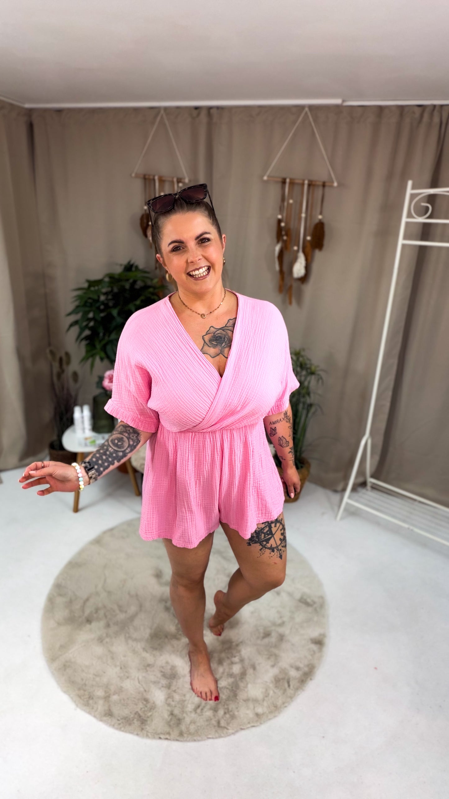 Musselin Jumpsuit Uni