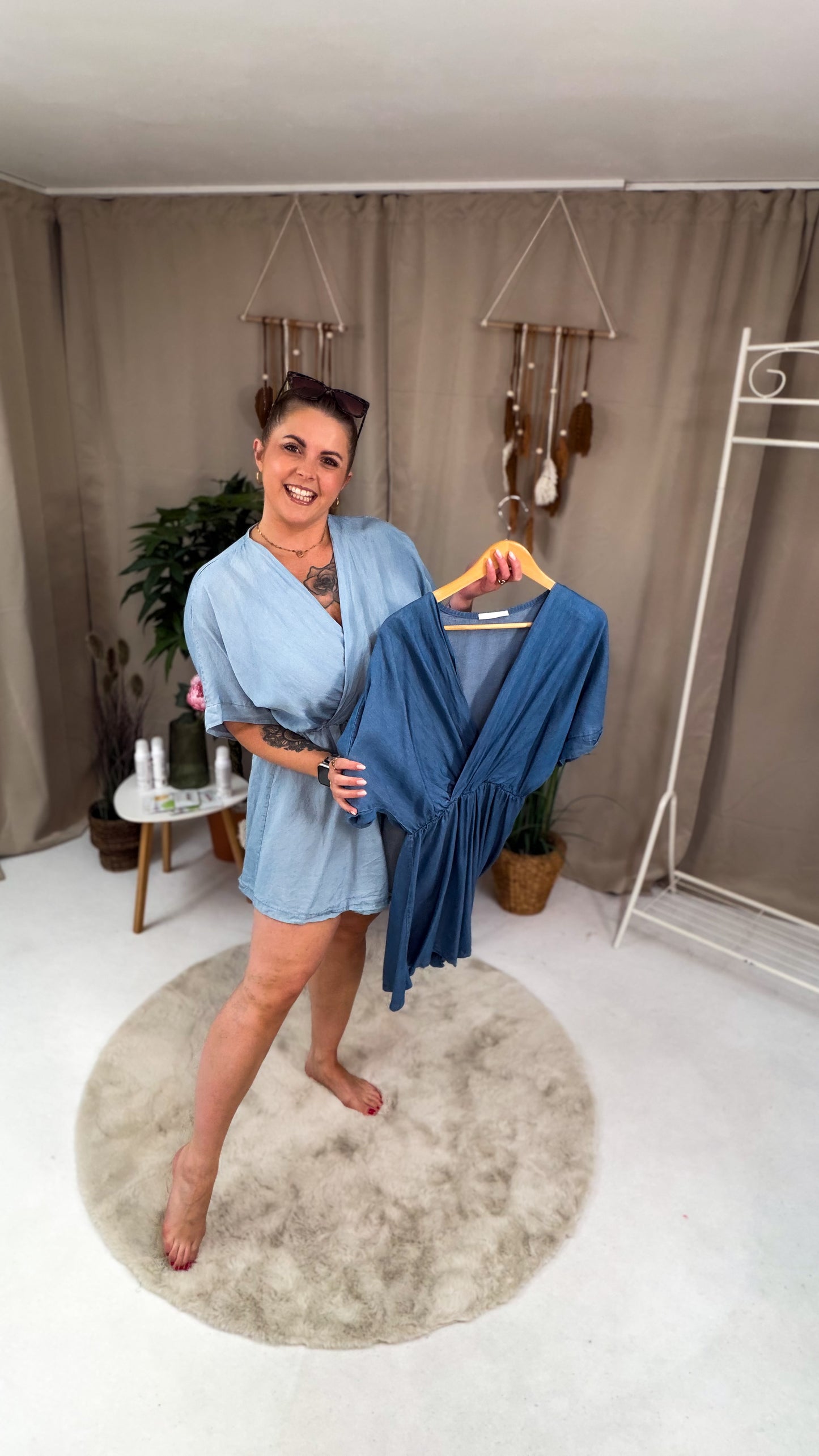 Tencel Jumpsuit kurz