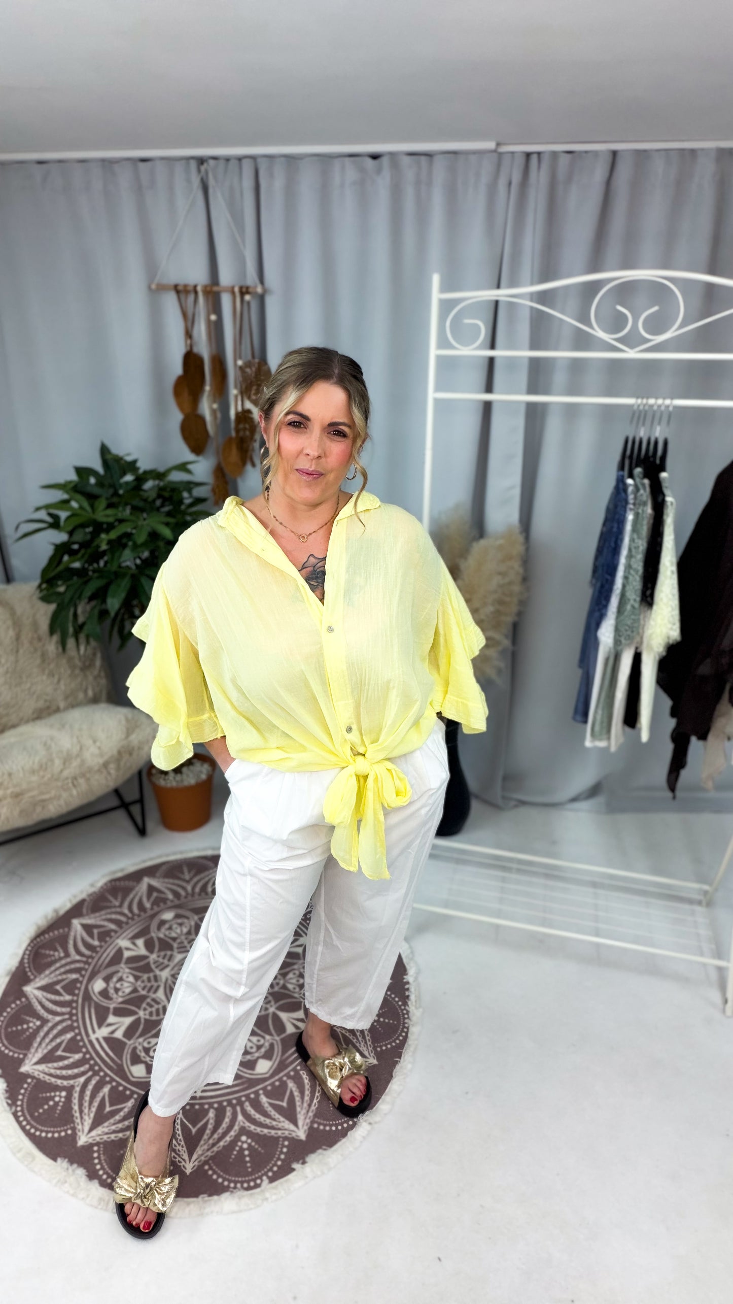 Bluse Caro, halbtransparent (70185)