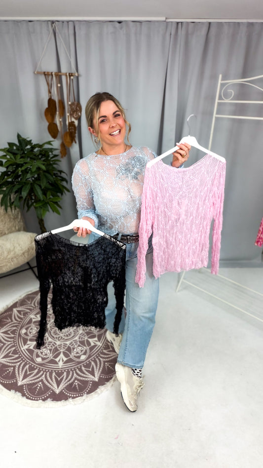 Shirt Mini aus Spitze (70213)