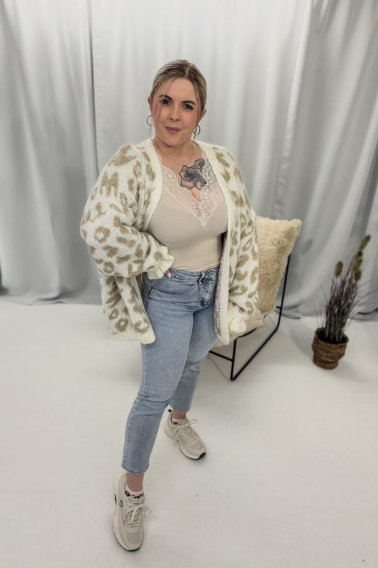 Cardigan Joy im Leoprint