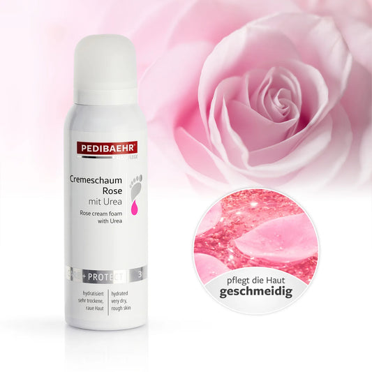 Cremeschaum Rose 125 ml für die Füße